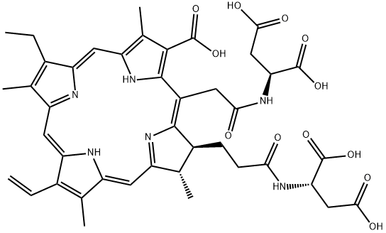 diaspartyl chlorin e6 Struktur