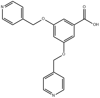 Benzoic acid, 3,5-bis(4-pyridinylmethoxy)- Struktur