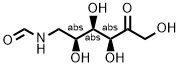 L-Sorbose, 6-deoxy-6-(formylamino)- Struktur