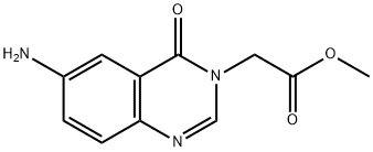 methyl 2-(6-amino-4-oxo-3,4-dihydroquinazolin-3-yl)acetate Struktur