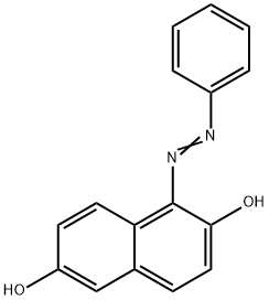 2,6-Naphthalenediol, 1-(2-phenyldiazenyl)- Struktur