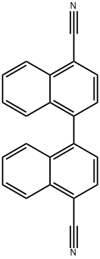 4,4'-Dicyano-1,1'-dinaphthyl Struktur