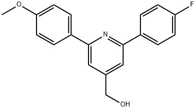 JR-9150, (2-(4-Fluorophenyl)-6-(4-methoxyphenyl)pyridin-4-yl)methanol, 97% Struktur