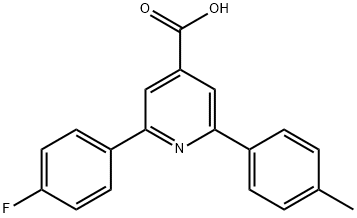 JR-9104, 2-(4-Fluorophenyl)-6-p-tolylpyridine-4-carboxylic acid, 97% Struktur