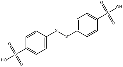 Benzenesulfonic acid, 4,4'-dithiobis- Struktur