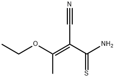 2-Butenethioamide, 2-cyano-3-ethoxy-, (2E)- Struktur