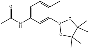 Acetamide, N-[4-methyl-3-(4,4,5,5-tetramethyl-1,3,2-dioxaborolan-2-yl)phenyl]- Struktur