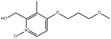 2-Pyridinemethanol, 4-(3-methoxypropoxy)-3-methyl-, 1-oxide Struktur