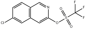 Methanesulfonic acid, 1,1,1-trifluoro-, 6-chloro-3-isoquinolinyl ester Struktur