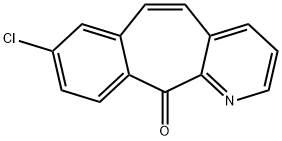 8-Chloro-11H-benzo[5,6]cyclohepta[1,2-b]pyridin-11-one Struktur