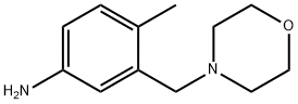 4-methyl-3-(morpholin-4-ylmethyl)aniline Struktur