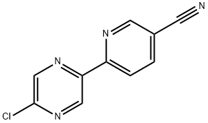 3-Pyridinecarbonitrile, 6-(5-chloro-2-pyrazinyl)- Struktur