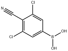 Boronic acid, B-(3,5-dichloro-4-cyanophenyl)- Struktur