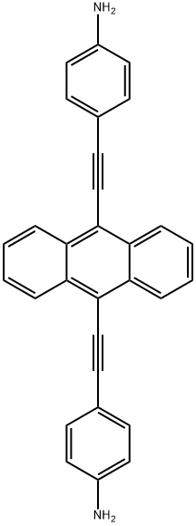 IN1862, 4,4'-(Anthracene-9,10-diylbis(ethyne-2,1-diyl))dianiline Struktur