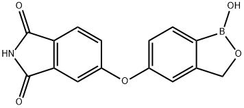 1H-Isoindole-1,3(2H)-dione, 5-[(1,3-dihydro-1-hydroxy-2,1-benzoxaborol-5-yl)oxy]- Struktur