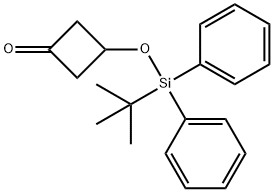 Cyclobutanone, 3-[[(1,1-dimethylethyl)diphenylsilyl]oxy]- Struktur