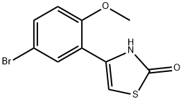 JR-14067, 4-(5-Bromo-2-methoxyphenyl)thiazol-2-ol, 95% Struktur