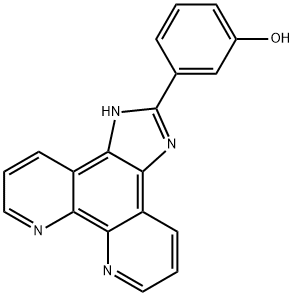 2-(3-hydroxyphenyl)iMidazole[4,5f][1,10]phenanthroline Struktur