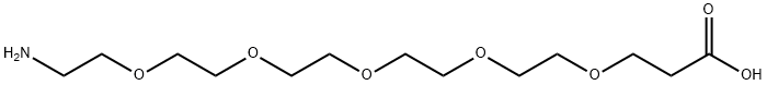 Amino-PEG5-acid Struktur