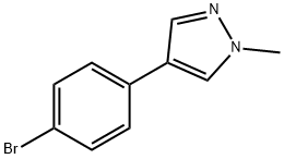 4-(4-bromophenyl)-1-methl-1H-pyrazole Struktur