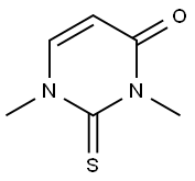 4(1H)-Pyrimidinone, 2,3-dihydro-1,3-dimethyl-2-thioxo- Struktur