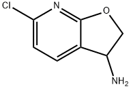 Furo[2,3-b]pyridin-3-amine, 6-chloro-2,3-dihydro- Struktur