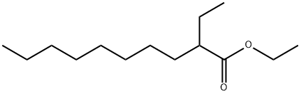 Decanoic acid, 2-ethyl-, ethyl ester Struktur