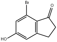 1H-Inden-1-one, 7-bromo-2,3-dihydro-5-hydroxy- Struktur