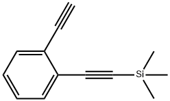 Benzene, 1-ethynyl-2-[2-(trimethylsilyl)ethynyl]- Struktur