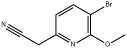 2-Pyridineacetonitrile, 5-bromo-6-methoxy- Struktur