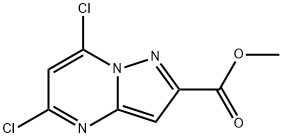 Pyrazolo[1,5-a]pyrimidine-2-carboxylic acid, 5,7-dichloro-, methyl ester Struktur