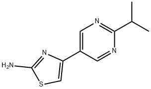 2-Amino-4-(2-iso-propylpyrimidyl-5-yl)thiazole Struktur