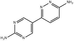 3-Amino-6-(2-aminopyrimidyl-5-yl)pyridazine Struktur