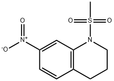 Quinoline, 1,2,3,4-tetrahydro-1-(methylsulfonyl)-7-nitro- Struktur