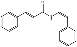 2-Propenamide, 3-phenyl-N-[(1Z)-2-phenylethenyl]-, (2E)- Struktur