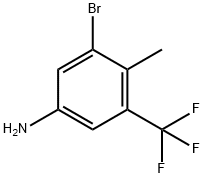 Benzenamine, 3-bromo-4-methyl-5-(trifluoromethyl)- Struktur