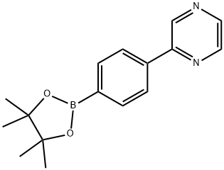 Pyrazine, 2-[4-(4,4,5,5-tetramethyl-1,3,2-dioxaborolan-2-yl)phenyl]- Struktur