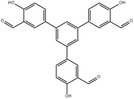 1,3,5-tris(4'-hydroxy-5‘-formylphenyl)benzene Struktur