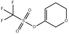 Trifluoro-methanesulfonic Acid 5,6-Dihydro-2h-pyran-3-yl Ester Struktur