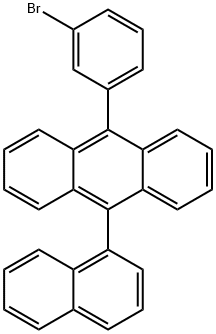 Anthracene, 9-(3-bromophenyl)-10-(1-naphthalenyl)- Struktur