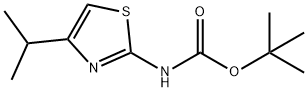 tert-butyl N-[4-(propan-2-yl)-1,3-thiazol-2-yl]carbamate Struktur