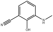 2-hydroxy-3-(methylamino)benzonitrile Struktur