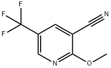 3-Pyridinecarbonitrile, 2-methoxy-5-(trifluoromethyl)- Struktur