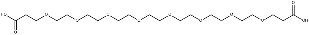 HOOC-PEG7-CH2CH2COOH Struktur