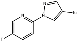 2-(4-Bromo-1H-pyrazol-1-yl)-5-fluoropyridine Struktur