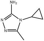 4H-1,2,4-Triazol-3-amine, 4-cyclopropyl-5-methyl- Struktur