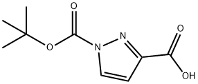 1H-Pyrazole-1,3-dicarboxylic acid, 1-(1,1-dimethylethyl) ester Struktur