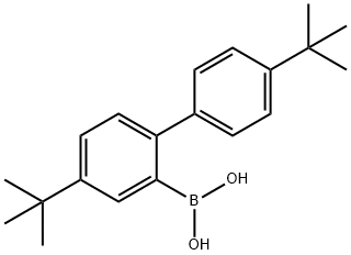 Boronic acid, B-[4,4'-bis(1,1-dimethylethyl)[1,1'-biphenyl]-2-yl]- Struktur