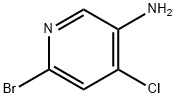 3-Pyridinamine, 6-bromo-4-chloro- Struktur