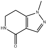 4H-Pyrazolo[4,3-c]pyridin-4-one, 1,5,6,7-tetrahydro-1-methyl- Struktur